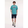 Lumberjack Roger 11otd2-31 0 Yaka Erkek Tshirt - Aqua