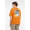 Lumberjack Star 11otd1-27 0 Yaka Erkek Tshirt - Koyu Turuncu