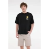 Lumberjack Star 11otd1-27 0 Yaka Erkek Tshirt - Siyah