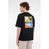 Lumberjack Star 11otd1-27 0 Yaka Erkek Tshirt - Siyah