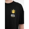 Lumberjack Star 11otd1-27 0 Yaka Erkek Tshirt - Siyah
