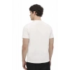 Lumberjack Ulrich 11id1-100 0 Yaka Erkek Tshirt - Kirik Beyaz