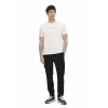 Lumberjack Ulrich 11id1-100 0 Yaka Erkek Tshirt - Kirik Beyaz