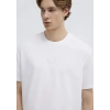 Mavi 0610100 0 Yaka Erkek Tshirt - Beyaz