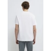 Mavi 0610100 0 Yaka Erkek Tshirt - Beyaz