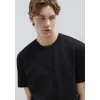 Mavi 0610100 0 Yaka Erkek Tshirt - Siyah