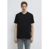 Mavi 0610100 0 Yaka Erkek Tshirt - Siyah