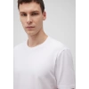 Mavi 0610252 0 Yaka Erkek Tshirt - Beyaz