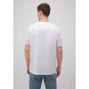 Mavi 0610252 0 Yaka Erkek Tshirt - Beyaz