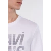Mavi 0610260 0 Yaka Erkek Tshirt - Beyaz