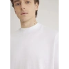 Mavi 0611193 0 Yaka Erkek Tshirt - Beyaz