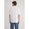 Mavi 0611193 0 Yaka Erkek Tshirt - Beyaz