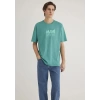Mavi 0611311 0 Yaka Erkek Tshirt - Yesil