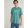 Mavi 0611311 0 Yaka Erkek Tshirt - Yesil