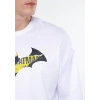 Mavi 0611365 0 Yaka Erkek Tshirt - Beyaz
