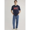 Mavi 0611711 0 Yaka Erkek Tshirt - Lacivert