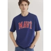 Mavi 0611711 0 Yaka Erkek Tshirt - Mavi