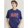 Mavi 0611711 0 Yaka Erkek Tshirt - Mavi