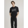 Mavi 0611711 0 Yaka Erkek Tshirt - Siyah