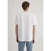 Mavi 0611714 0 Yaka Erkek Tshirt - Beyaz