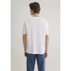 Mavi 0611745 0 Yaka Erkek Tshirt - Beyaz