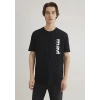 Mavi 0611745 0 Yaka Erkek Tshirt - Siyah