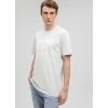 Mavi 0611789 0 Yaka Erkek Tshirt - Gri