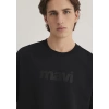 Mavi 0611807 0 Yaka Erkek Tshirt - Siyah