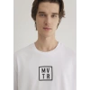 Mavi 0612004 0 Yaka Erkek Tshirt - Beyaz