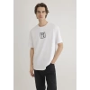 Mavi 0612004 0 Yaka Erkek Tshirt - Beyaz