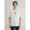 Mavi 0612004 0 Yaka Erkek Tshirt - Beyaz