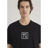 Mavi 0612004 0 Yaka Erkek Tshirt - Siyah