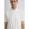 Mavi 0612011 Yakali Erkek Tshirt - Pudra