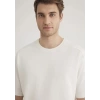 Mavi 0612227 0 Yaka Erkek Tshirt - Krem