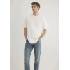 Mavi 0612227 0 Yaka Erkek Tshirt - Krem