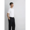 Mavi 0612324 0 Yaka Erkek Tshirt - Beyaz