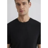 Mavi 0612324 0 Yaka Erkek Tshirt - Siyah