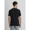 Mavi 0612324 0 Yaka Erkek Tshirt - Siyah