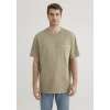 Mavi 0612402 0 Yaka Erkek Tshirt - Yesil