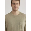 Mavi 0612402 0 Yaka Erkek Tshirt - Yesil