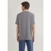Mavi 0612461 0 Yaka Ekrek Tshirt - Gri