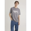 Mavi 0612461 0 Yaka Ekrek Tshirt - Gri