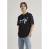 Mavi 0612469 0 Yaka Erkek Tshirt - Siyah