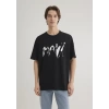 Mavi 0612469 0 Yaka Erkek Tshirt - Siyah