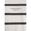 Mavi 0612512 0 Yaka Erkek Tshirt - Beyaz Cizgili