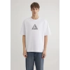 Mavi 0612524 0 Yaka Erkek Tshirt - Beyaz