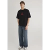 Mavi 0612524 0 Yaka Erkek Tshirt - Siyah
