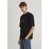 Mavi 0612524 0 Yaka Erkek Tshirt - Siyah