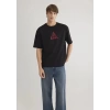Mavi 0612524 0 Yaka Erkek Tshirt - Siyah