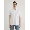 Mavi 0612525 Yakali Erkek Tshirt - Beyaz